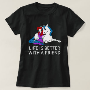 Unicorn und Prinzessin witzig T-Shirt