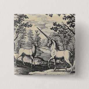 Unicorn und Stag Large Button