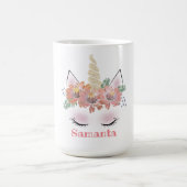 Unicorn, Unicorn-Gesicht, personalisiert, geistlic Kaffeetasse (Mittel)