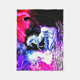 Unicorn-Universum-Fleece-Decke Fleecedecke