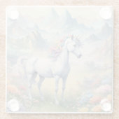 Unicorn-Untersetzer Glasuntersetzer (Rückseite)