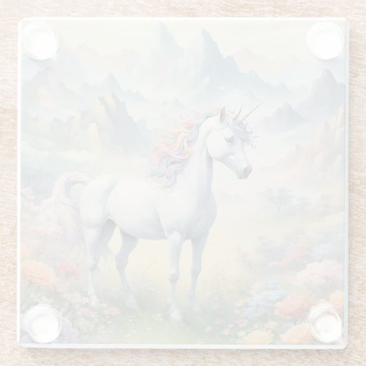 Unicorn-Untersetzer Glasuntersetzer (Rückseite)