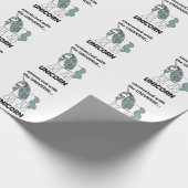 Unicorn verbunden mit dem Universum Unicorn Geschenkpapier (Ecke)