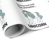 Unicorn verbunden mit dem Universum Unicorn Geschenkpapier (Rolleneckpunkt)