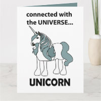 Unicorn verbunden mit dem Universum Unicorn