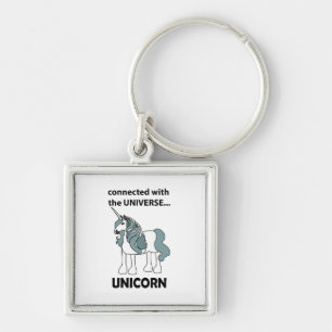 Unicorn verbunden mit dem Universum Unicorn Schlüsselanhänger