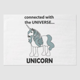 Unicorn verbunden mit dem Universum Unicorn Seidenpapier