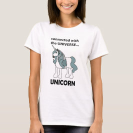 Unicorn verbunden mit dem Universum Unicorn T-Shirt