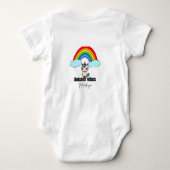 Unicorn Vibes Magic Baby Bodysuit #babybodysuit#ba Baby Strampler (Rückseite)