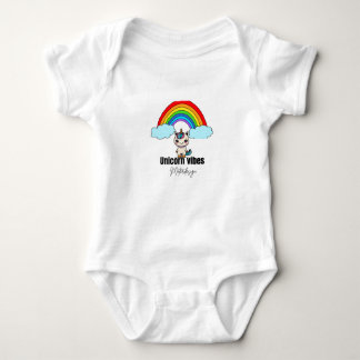 Unicorn Vibes Magic Baby Bodysuit #babybodysuit#ba Strampler