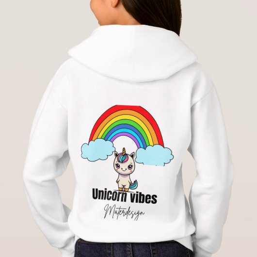 Unicorn Vibes Magic hoodies #kidshoodies (Rückseite)