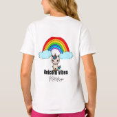 Unicorn Vibes Magic T-Shirt#Nidstshirts T-Shirt (Rückseite)