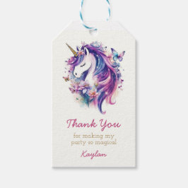Unicorn Vielen Dank Tag, Einhorn Geburtstag Tag Ta Geschenkanhänger
