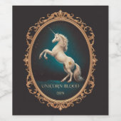Unicorn Vintag Weinetikett (Einzelnes Label)