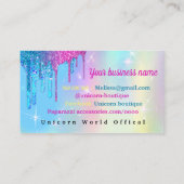 Unicorn-Visitenkarte Visitenkarte (Rückseite)