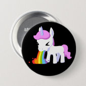 UNICORN VOMIT RAINBOW BIG BUTTON (Vorne & Hinten)