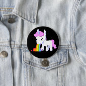 UNICORN VOMIT RAINBOW BIG BUTTON (Beispiel)