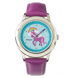 Unicorn * Wählen Sie Ihre Hintergrundfarbe Armbanduhr