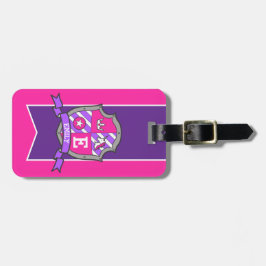 Unicorn Wappen personalisierter Name und Anschrift Gepäckanhänger