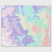 Unicorn Wasserfarbenpasten Geschenkpapier (Flach)