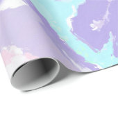 Unicorn Wasserfarbenpasten Geschenkpapier (Rolleneckpunkt)
