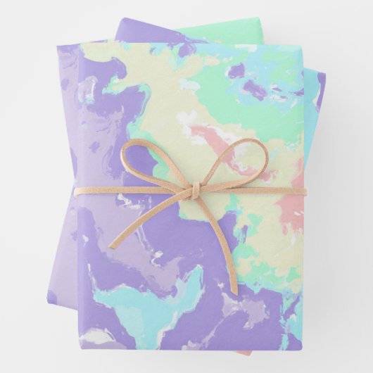 Unicorn Wasserfarbenpasten Geschenkpapier Set (Beispiel)