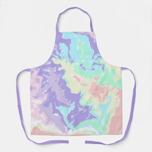 Unicorn Wasserfarbenpasten Schürze (Vorderseite)