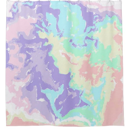 Unicorn Wasserfarbenpasten Vorhang (Vorderseite)