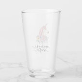 Unicorn Water Glass Cup Glas (Rückseite)