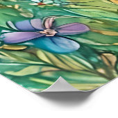 Unicorn Watercolor Poster (Ecke)