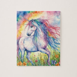 Unicorn Watercolor Puzzle