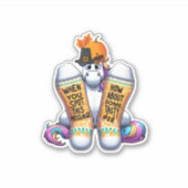 Unicorn Wearing Socks Men Women Kids Boys Girls Th Aufkleber (Vorderseite)