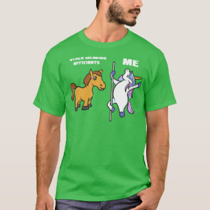 Unicorn Wedding Offizier T-Shirt