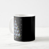 Unicorn Weihnachtsbaumleuchten Ugly Sweater S Kaffeetasse (Vorderseite Links)