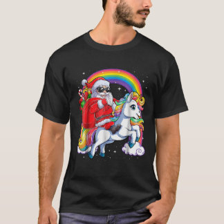 Unicorn Weihnachtsfest Shirt Girls del Malcantone