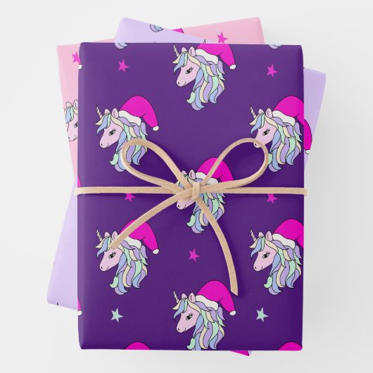 Unicorn Weihnachtsgeschenkpapier Geschenkpapier Set (Beispiel)
