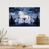 Unicorn White Beauty Poster (Küche)