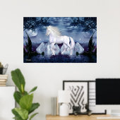 Unicorn White Beauty Poster (Heimbüro)