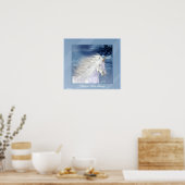 Unicorn White Beauty Poster (Küche)
