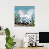 Unicorn White Beauty Poster (Heimbüro)