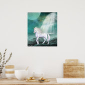 Unicorn White Beauty Poster (Küche)