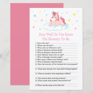 Unicorn Wie gut kennen Sie Babydusche?