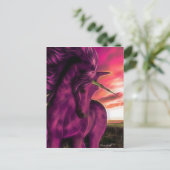 Unicorn, Windgekehrt Postkarte (Stehend Vorderseite)