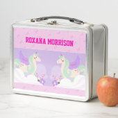 UNICORN WINGED ROSE PINK FARBE Metal Lunchbox (Beispiel)