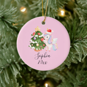 Unicorn Wish - Custom Christmas Ornament for Gir