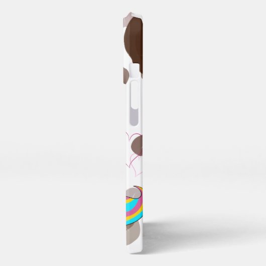 Unicorn with Coffee  iPhone Hülle (Linke Seite)