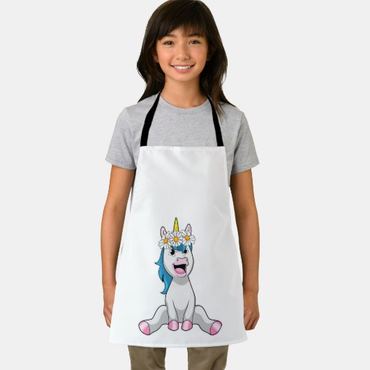 Unicorn with Flowers Daisy Schürze (Insitu)