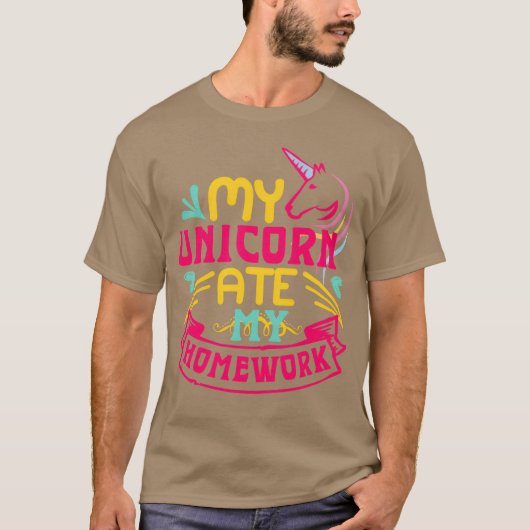 Unicorn with Quote love friends T-Shirt (Vorderseite)