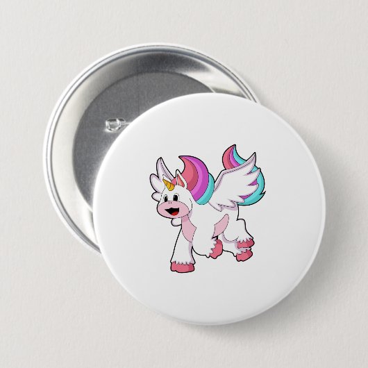 Unicorn with Wing.PNG Button (Vorne & Hinten)