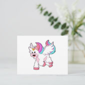 Unicorn with Wing.PNG Postkarte (Stehend Vorderseite)